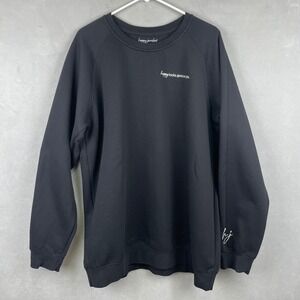 Happy Jewelers Black Happy Looks Good On You Embroidered Fleece Sweatshirt 2XL